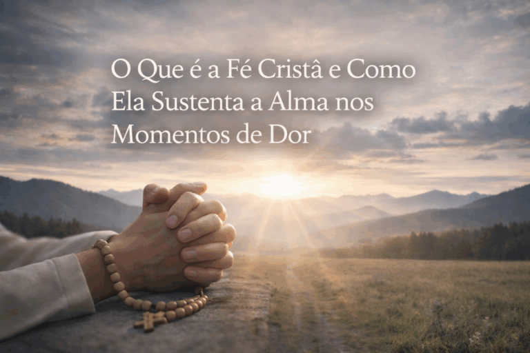 O que é a Fé Cristã e Como Ela Sustenta a Ama nos Momentos de Dor