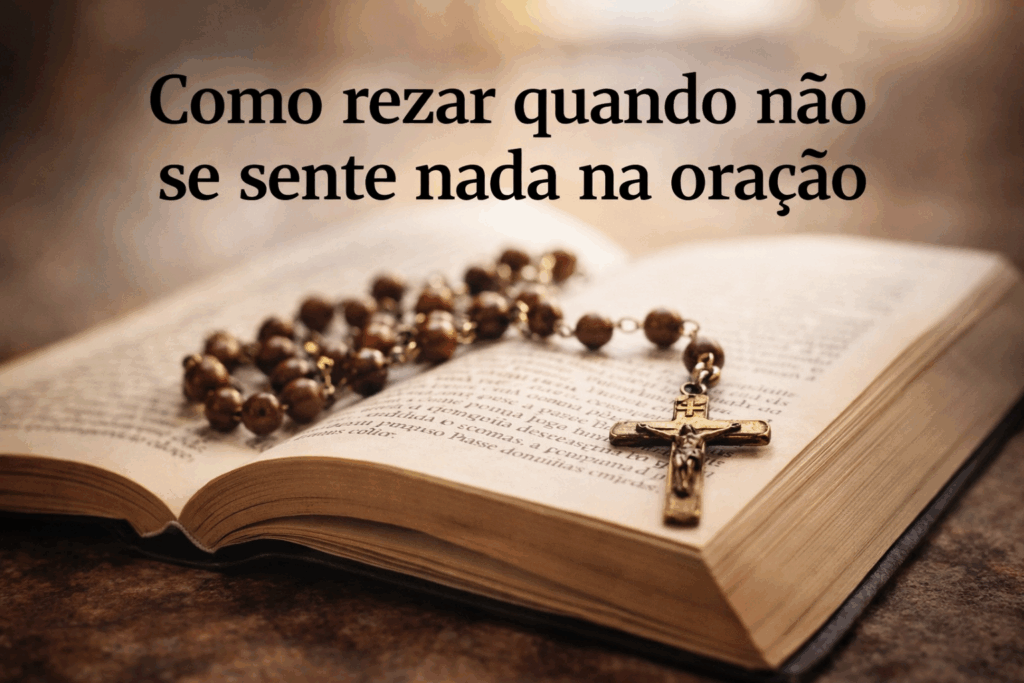 Como rezar quando não se sente nada na oração