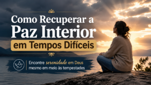 Pessoa contemplando o horizonte em busca de paz interior durante um período difícil